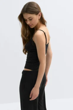 Soft lace loungewear singlet