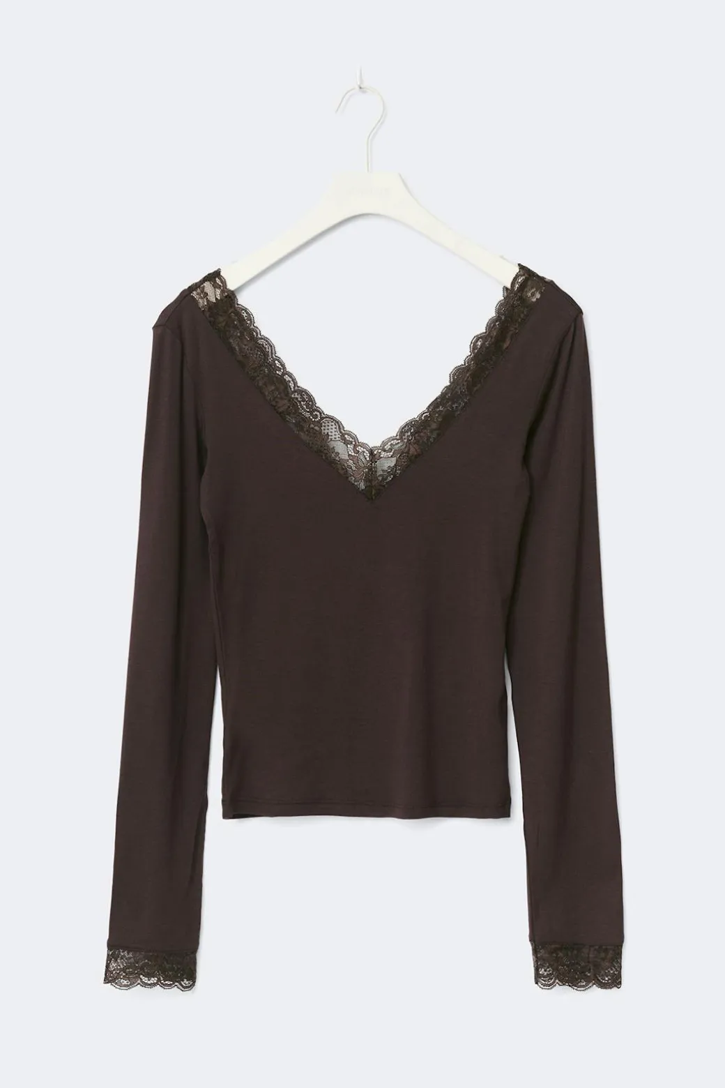 Soft lace loungewear top