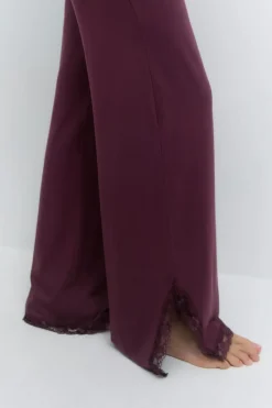 Soft lace loungewear trousers