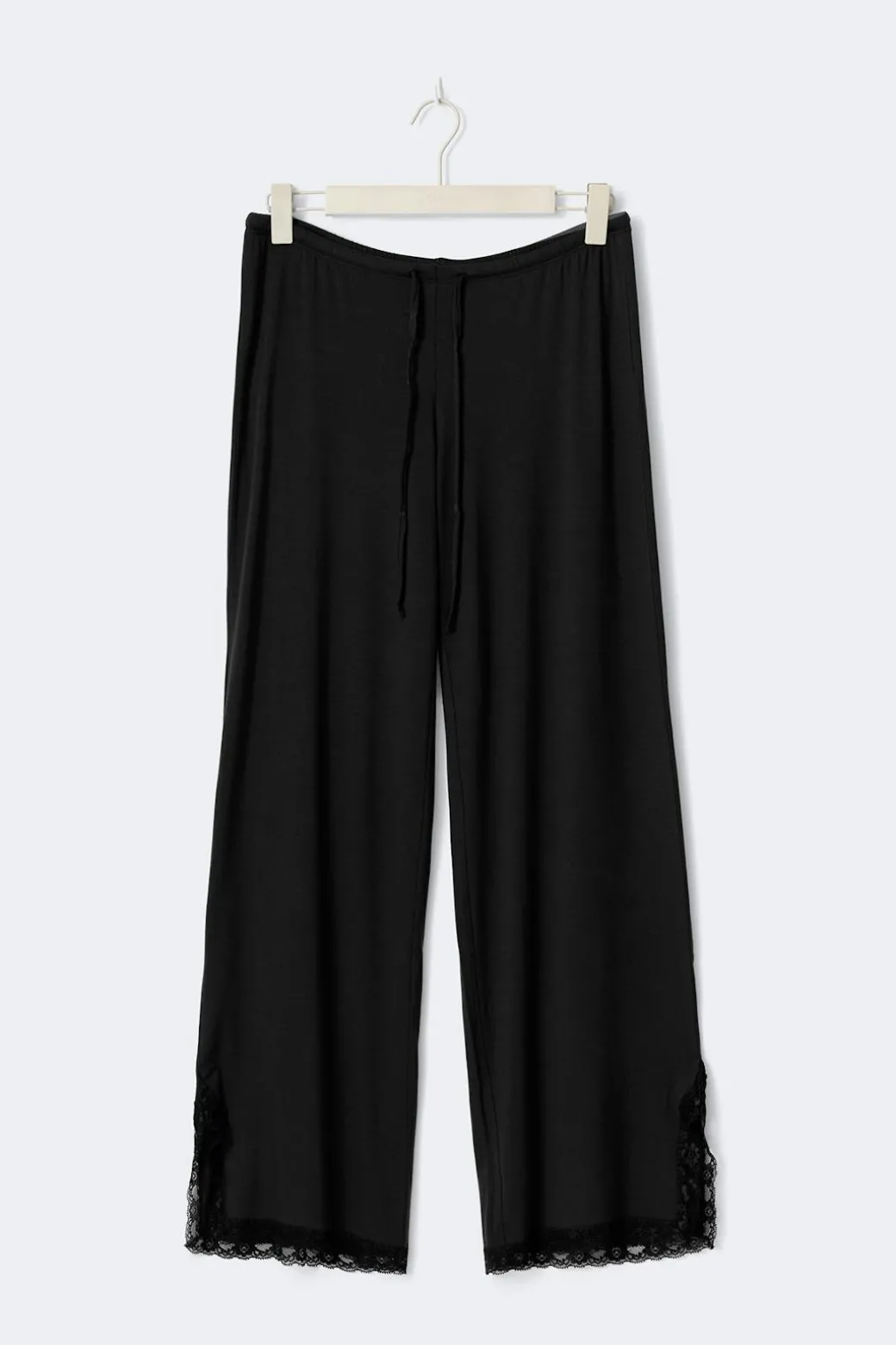 Soft lace loungewear trousers