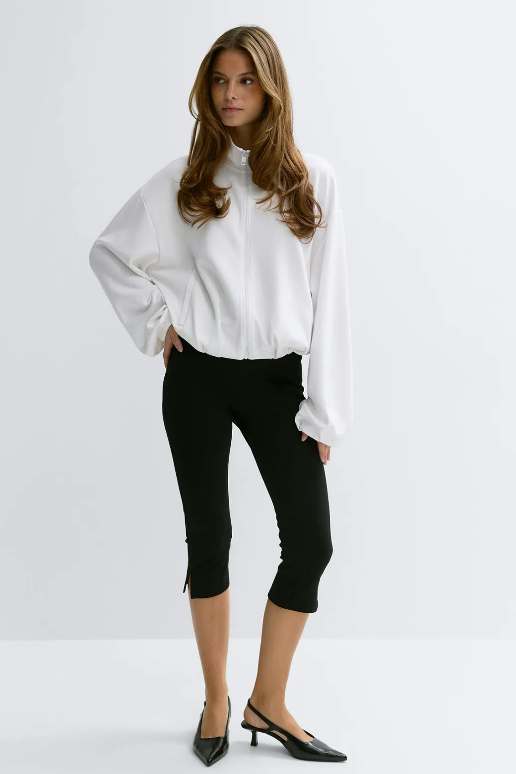 Soft sporty zip jacket