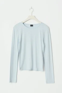 Soft touch crew neck top