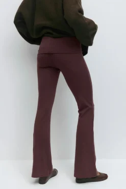 Soft touch folded trouser