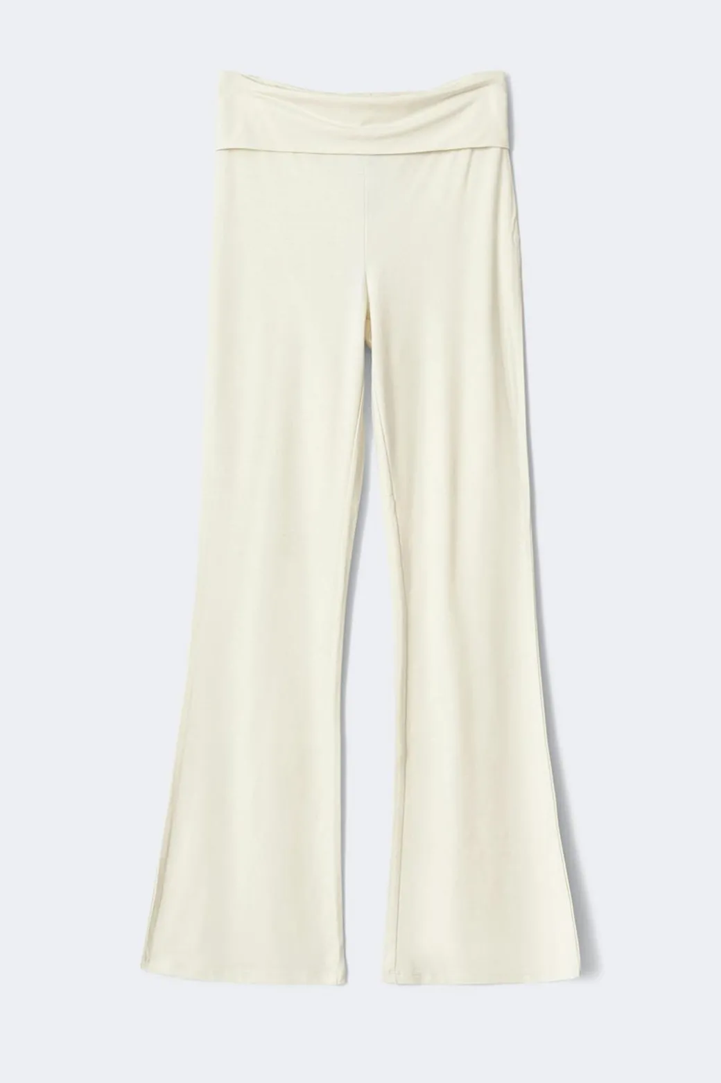 Soft touch folded trouser