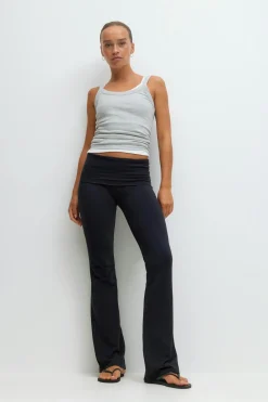 Soft touch folded trouser
