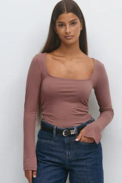 Soft touch jersey top