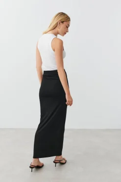 Soft touch ruched skirt