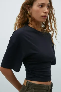 Soft touch ruched tee