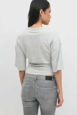 Soft touch ruched tee