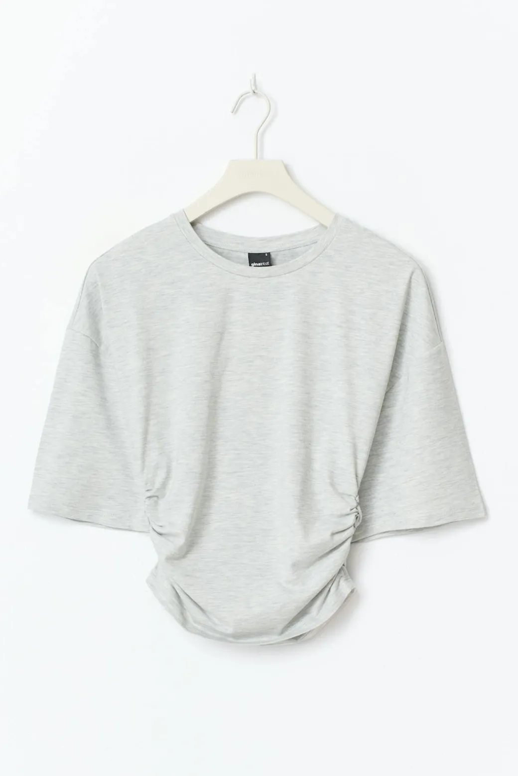 Soft touch ruched tee