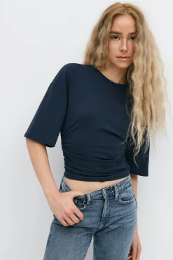 Soft touch ruched tee