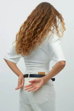 Soft touch ruched tee