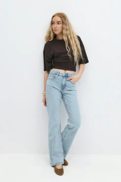 Soft touch ruched tee