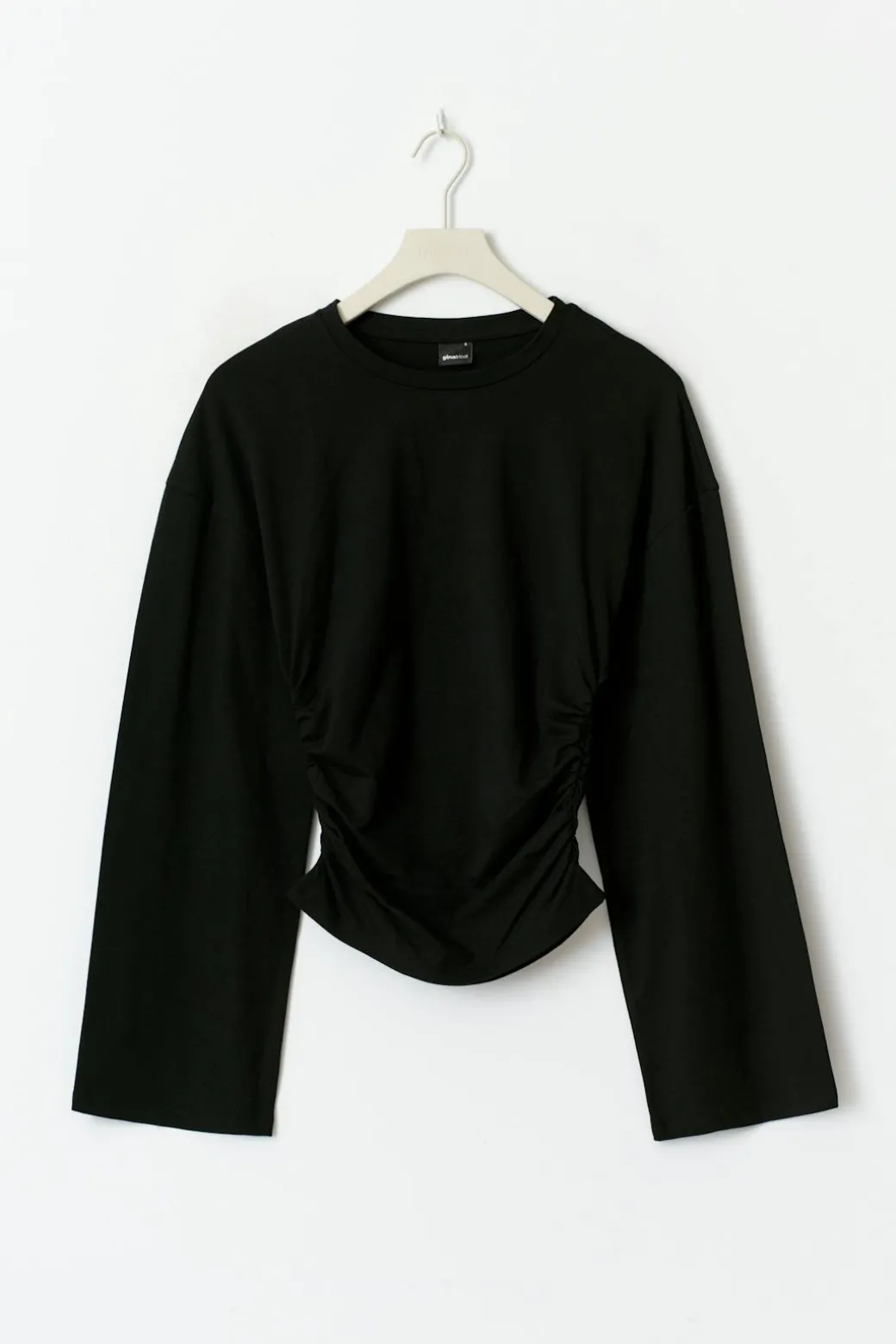 Soft touch wide sleeve top