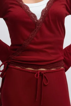 Soft wrap loungewear cardigan
