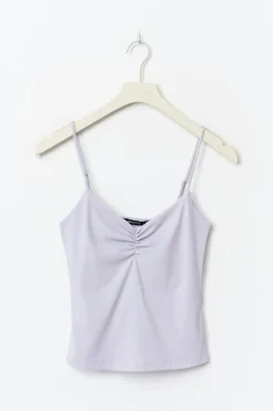 Soft yoga ruched singlet
