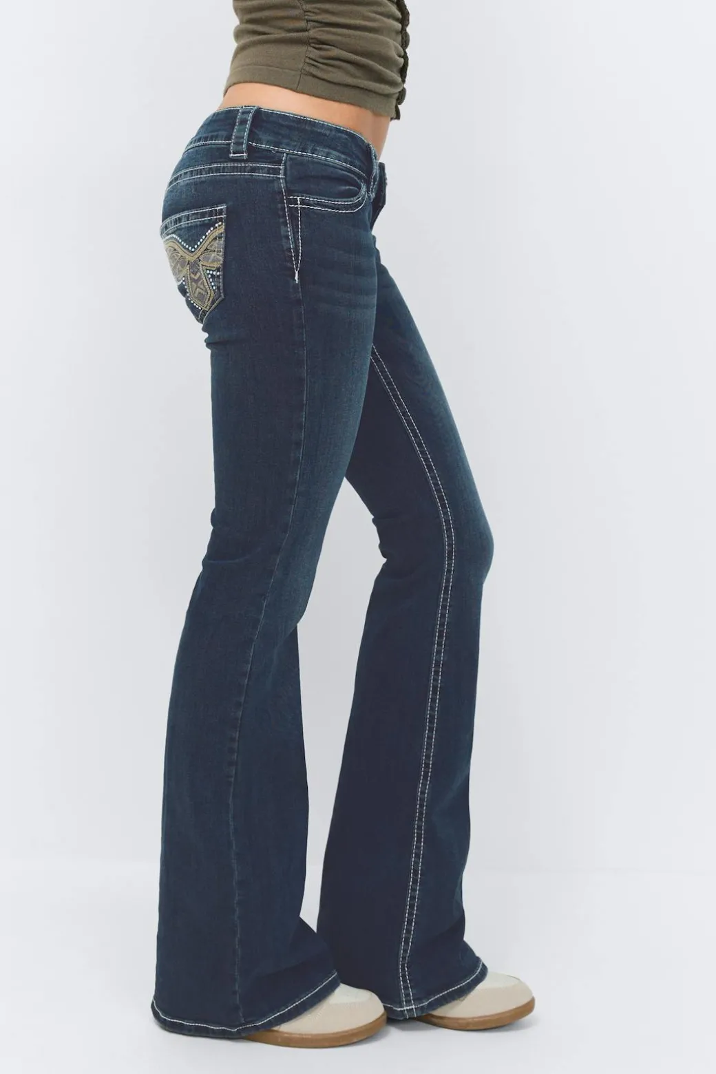 14+ sparkle flare jeans tall