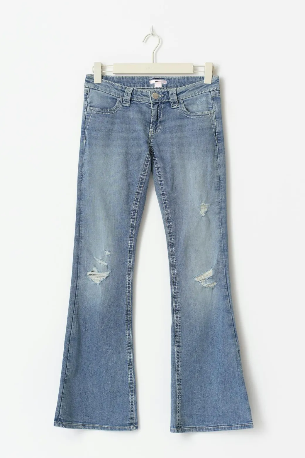 Sparkle low flare jeans