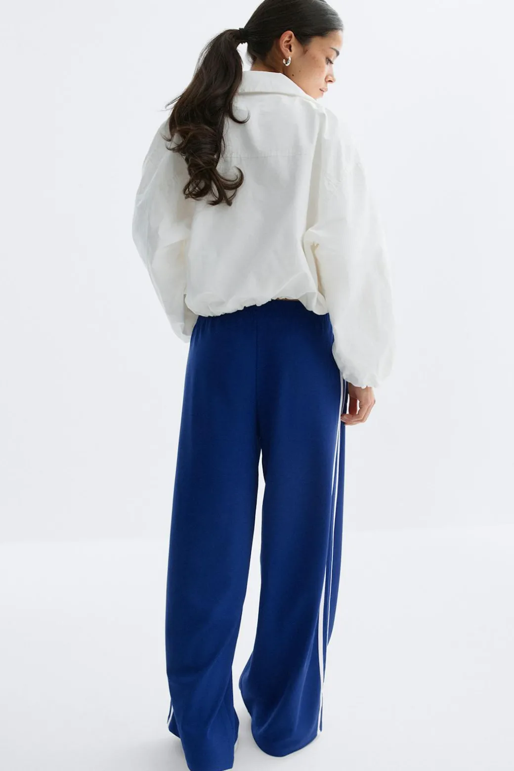 Sporty wide trousers