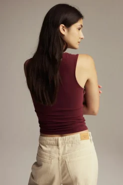 Square neck tank top