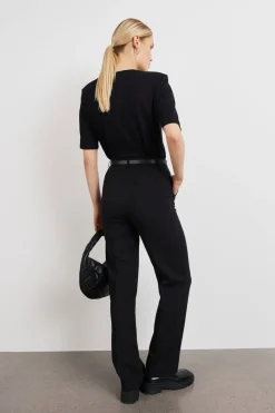 straight tall trousers