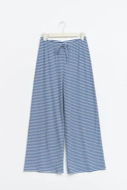 Striped soft trousers