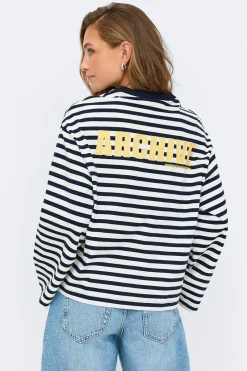 Stripe long sleeve tee
