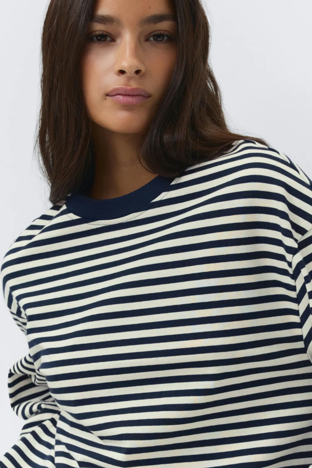 Stripe long sleeve tee