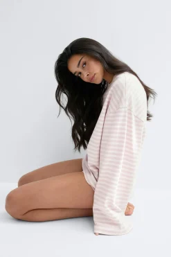Stripe long sleeve tee