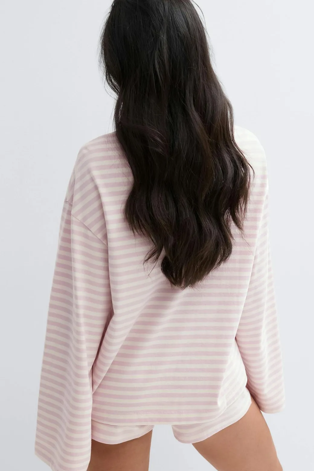 Stripe long sleeve tee