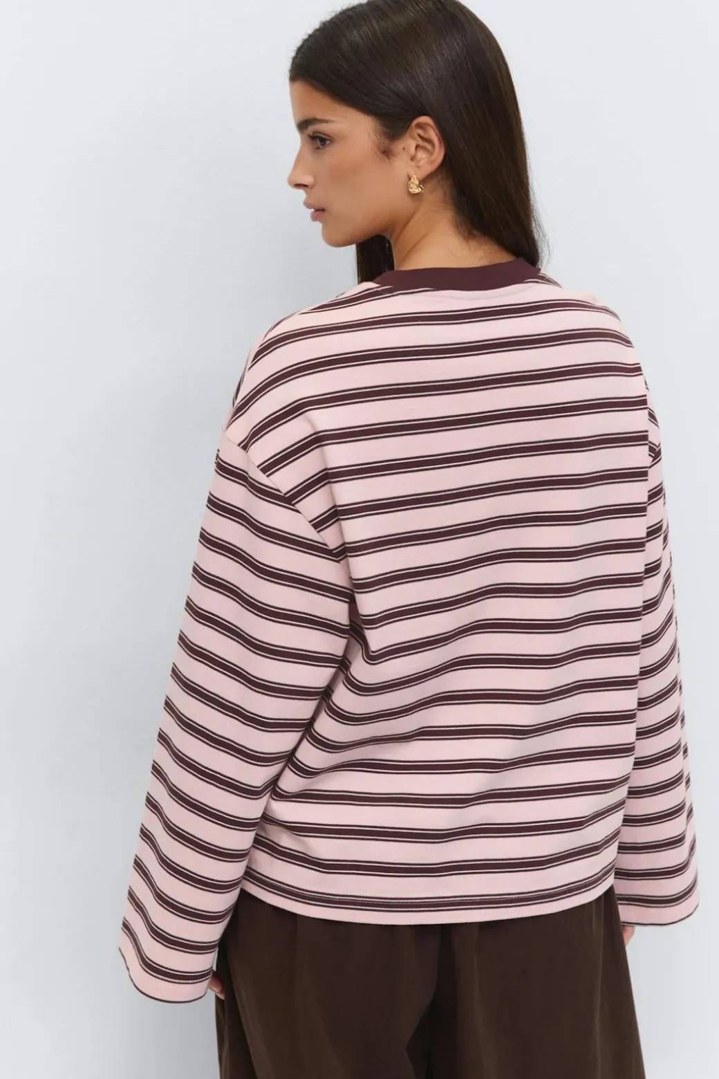 Stripe long sleeve tee