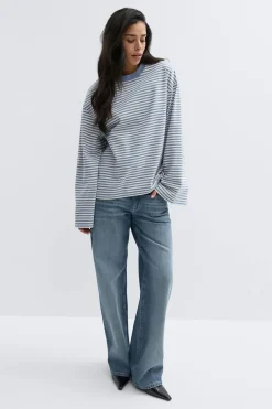 Stripe long sleeve tee