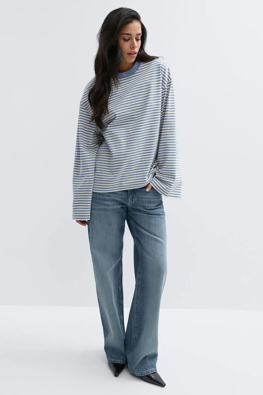 Stripe long sleeve tee