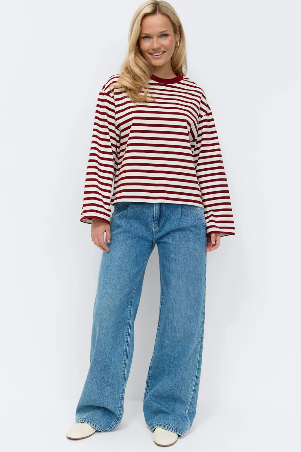 Stripe long sleeve tee