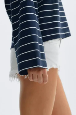 Stripe long sleeve tee