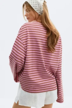 Stripe long sleeve tee