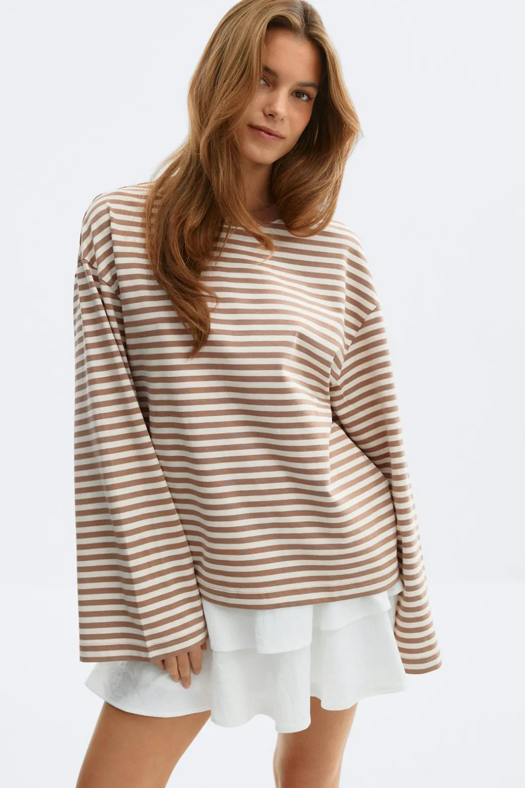 Stripe long sleeve tee