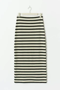 Stripe maxi skirt