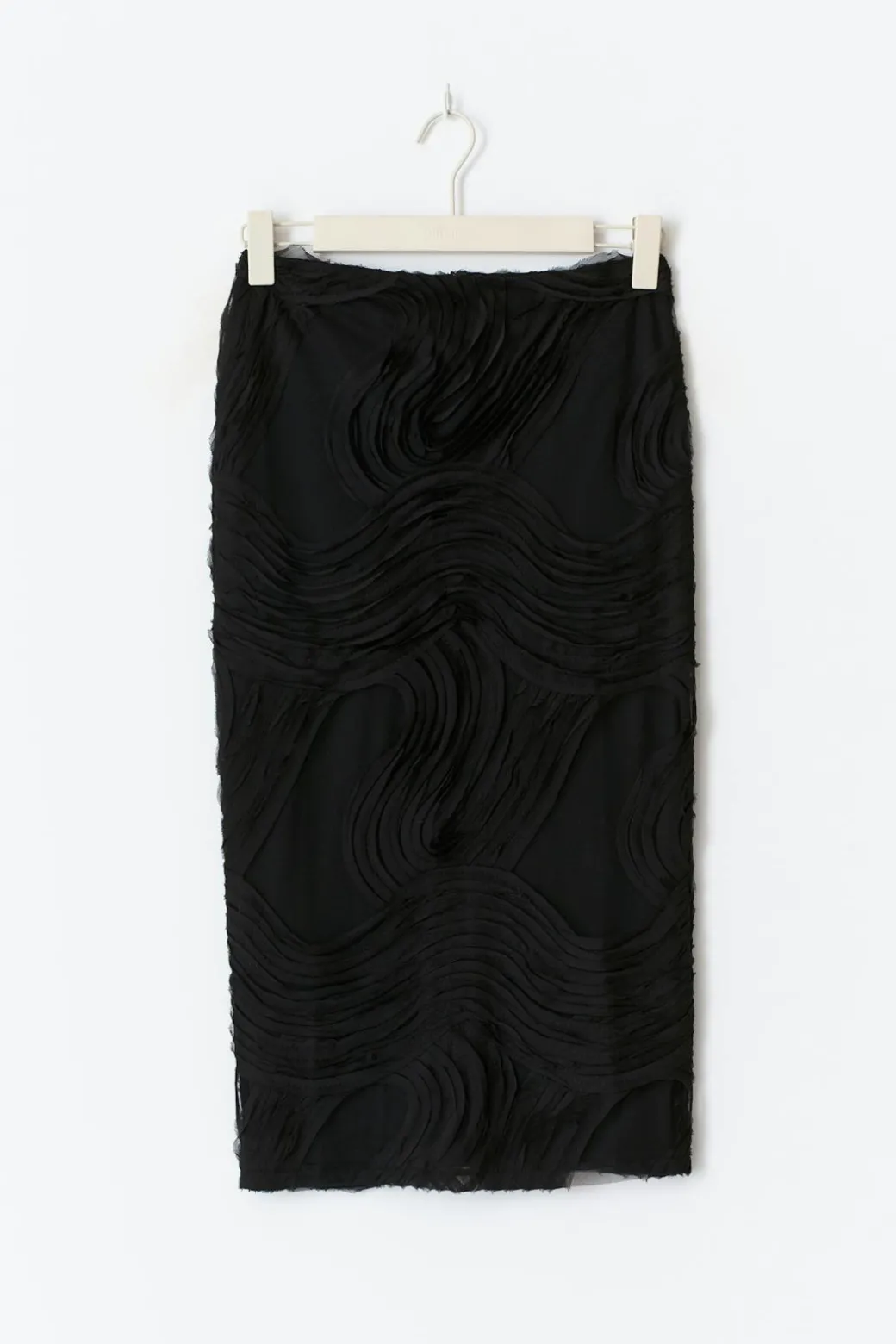 Structured midi skirt