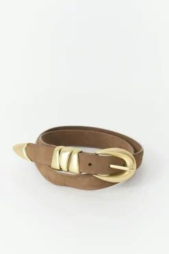 Suede belt