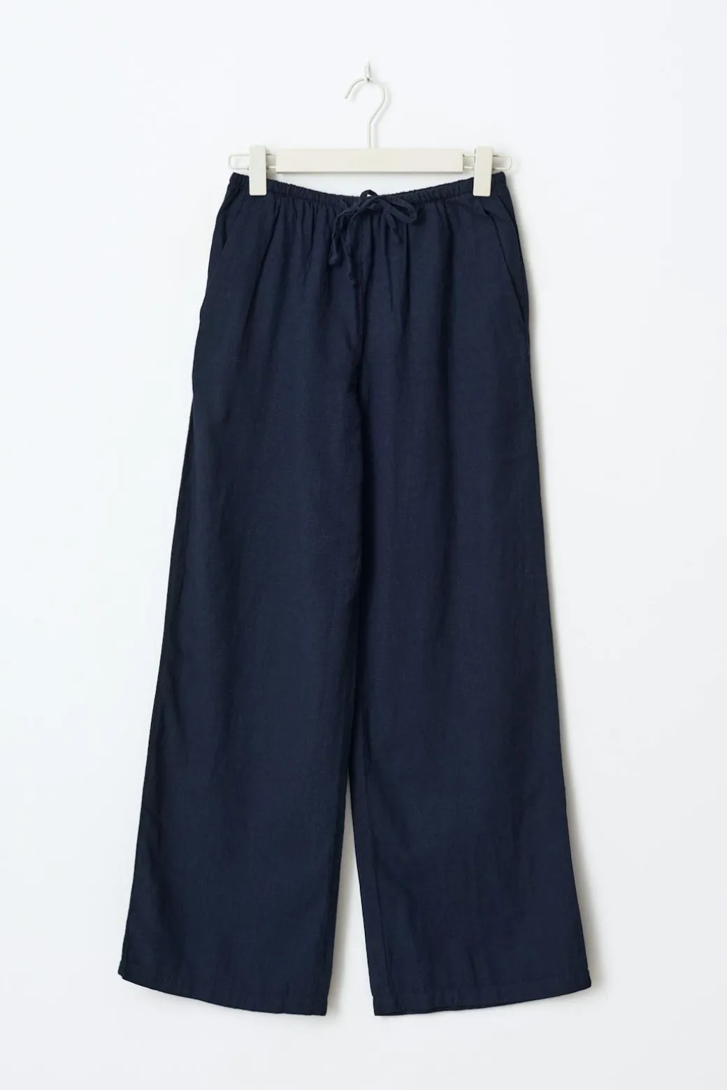 tall linen blend trousers