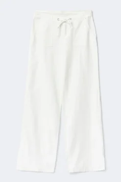 Tall linen blend trousers