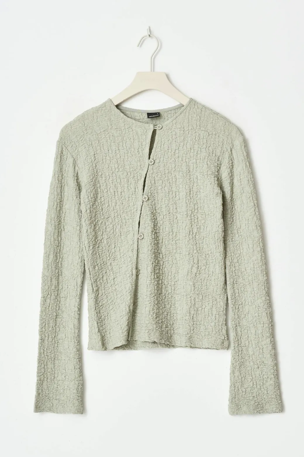 Textured buttoned top