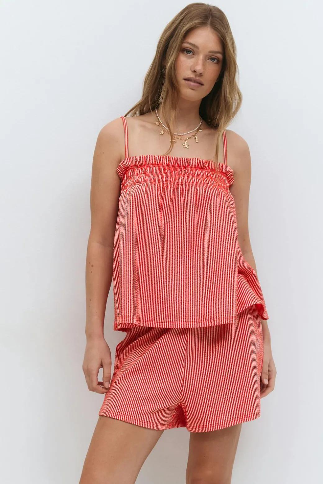 Textured shorts
