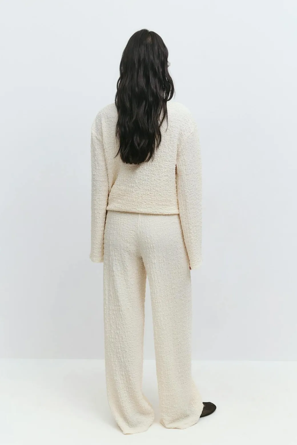 Textured trousers
