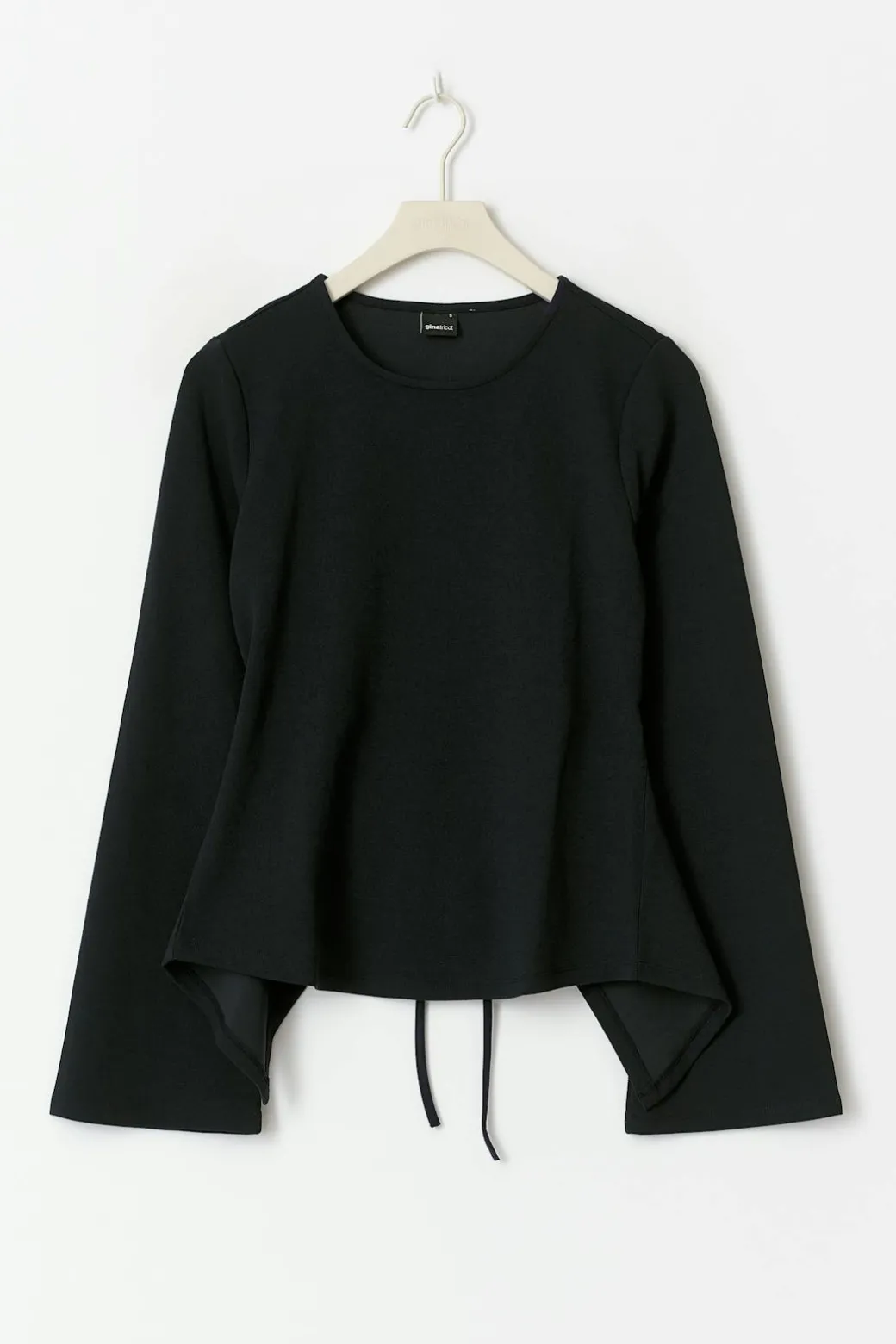 Tie back long sleeve top