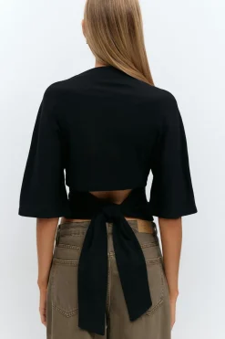 Tie back tee