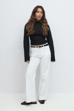 Tie back wide sleeve top