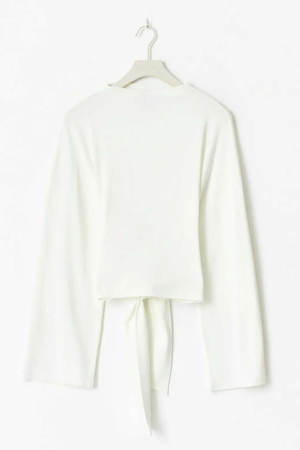 Tie back wide sleeve top