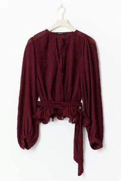 Tie blouse